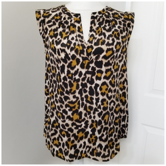 J CREW animal print top - Picture 2 of 6